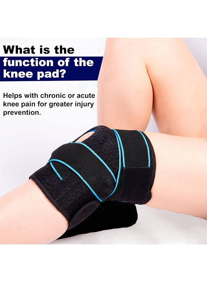 Knee Brace with Side Stabilizers for Meniscus Tear. Knee Pain. ACL. MCL. Injury Recovery. Adjustable Knee Support Men and Women. - Image 3