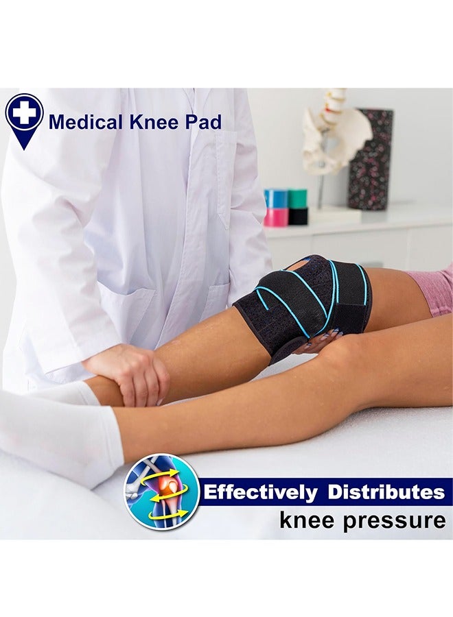 Knee Brace with Side Stabilizers for Meniscus Tear. Knee Pain. ACL. MCL. Injury Recovery. Adjustable Knee Support Men and Women. - Image 5