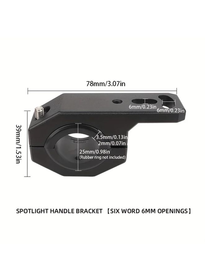 2pcs 8mm Aluminum Alloy Auxiliary Light Mounting Bracket Non Slip For Car Motorcycle - Image 2