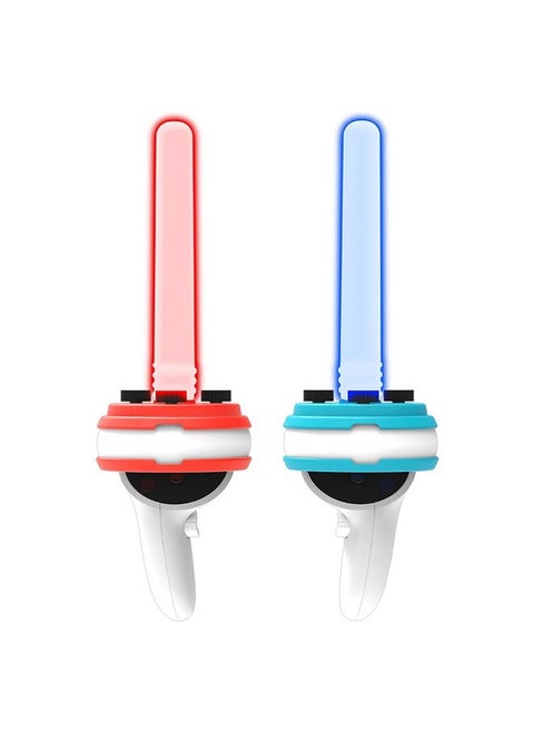 Iplay For Meta Quest VR Handle Motion Rhythm Lightsaber(Red Blue 1 Pair)