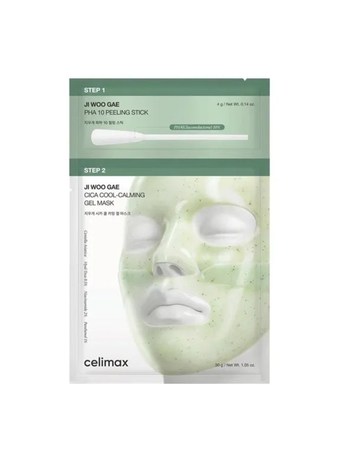 celimax Ji Woo Gae Cica PHA Peel 2-Step Gel Mask - 1ea - Image 1