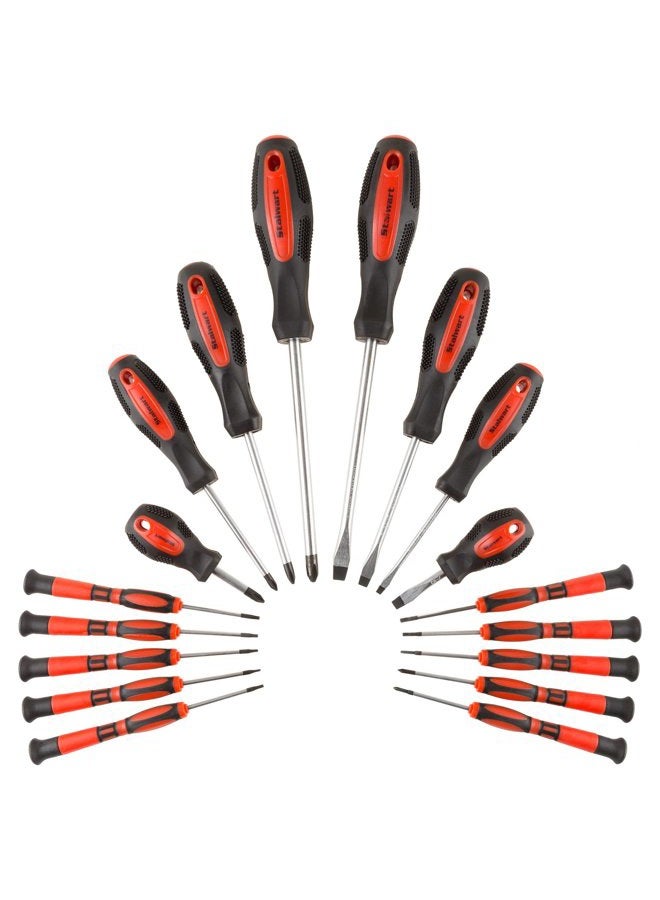 Stalwart 75-Ht4088 18 Piece Screwdriver Set With Wall Mount And Magnetic Tips- Precision Kit Including Flatheads, Phillips, And Torx Screwdrivers By - Image 3