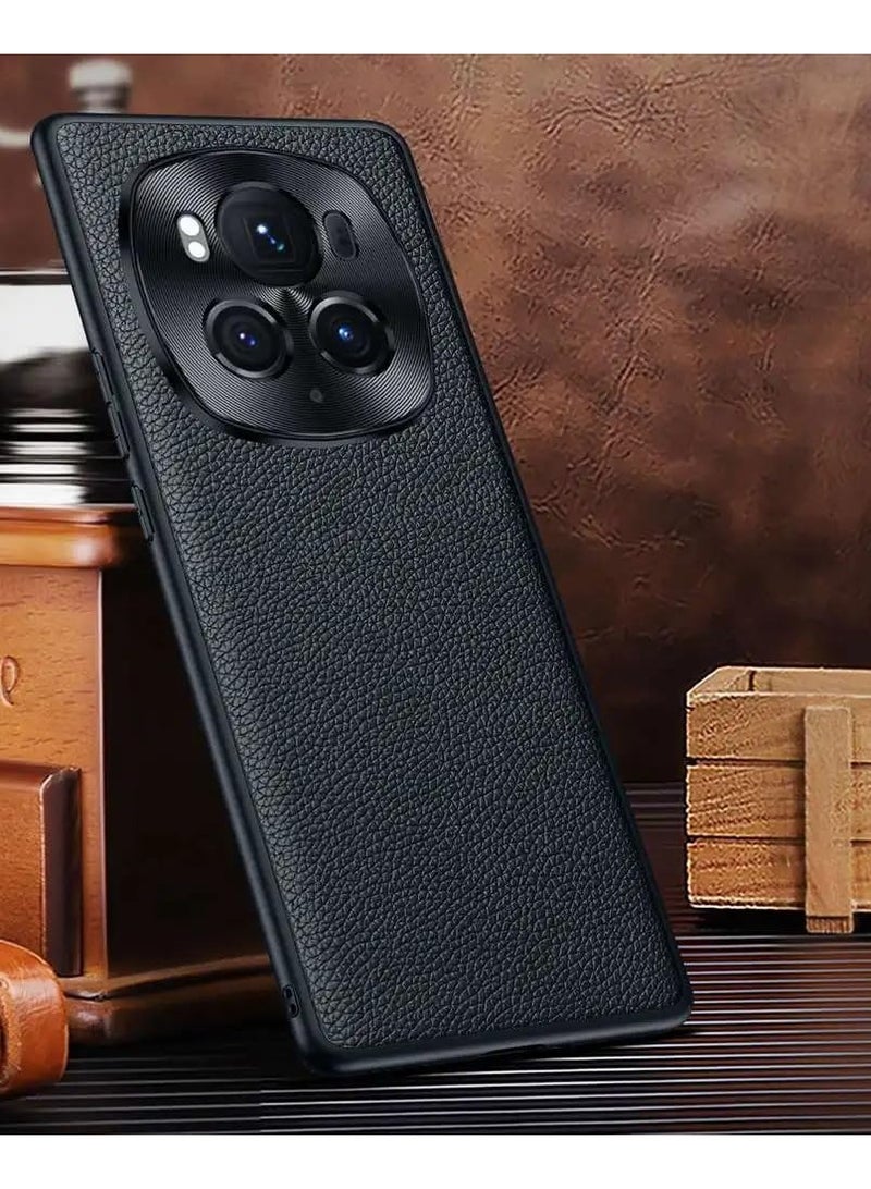 الشرف ماجيك 6 برو 5 جرام جلد طبيعي غطاء ، كاميرا عدسة حماية ، صدمات ، ضئيلة تصميم 【قطرة اختبار】 واقية حالة ل الشرف ماجيك 6 برو - Image 1