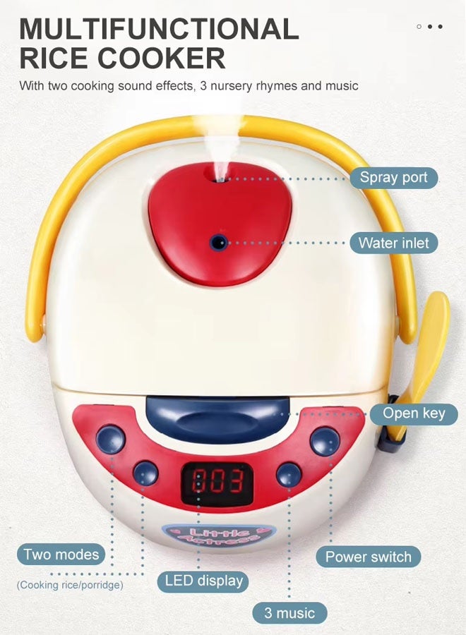 جني ثروة لعبة المطبخ التظاهري، ملحقات ألعاب المطبخ للأطفال، مجموعة لعب الطبخ التظاهري للأطفال الصغار مع أواني وأدوات الطبخ، مجموعة طعام اللعب، لعبة الخضروات، هدية تعليمية للفتيات والفتيان - Image 3
