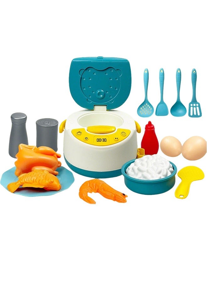 جني ثروة لعبة المطبخ التظاهري، ملحقات ألعاب المطبخ للأطفال، مجموعة لعب الطبخ التظاهري للأطفال الصغار مع أواني وأدوات الطبخ، مجموعة طعام اللعب، لعبة الخضروات، هدية تعليمية للفتيات والفتيان - Image 1