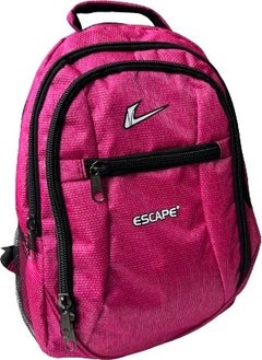 ESCAPE Backpack Laptop Compartment Sports and School Backpack Fabric Bag Outdoor Daily Use 30X43X13 Fuchsia  - Image 4