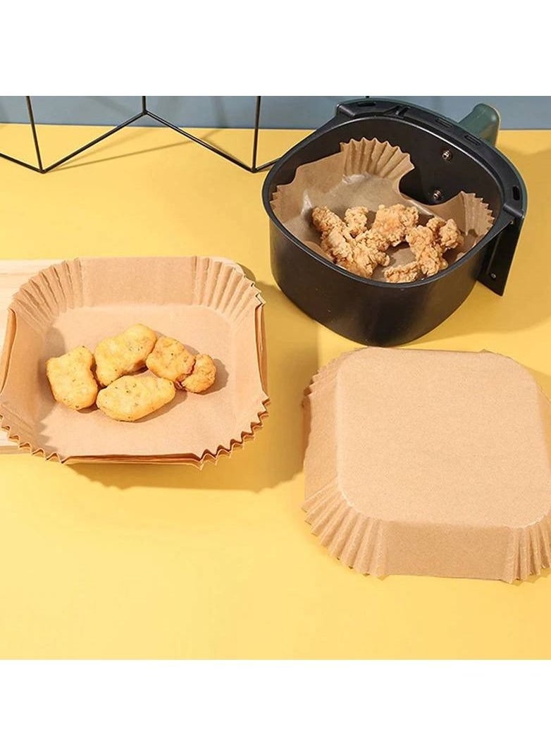 Generic - A packet of 100 pieces of square air fryer paper large size 20 cm - Image 1