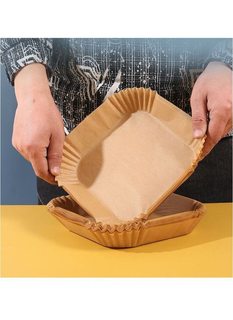Generic - A packet of 100 pieces of square air fryer paper large size 20 cm - Image 1