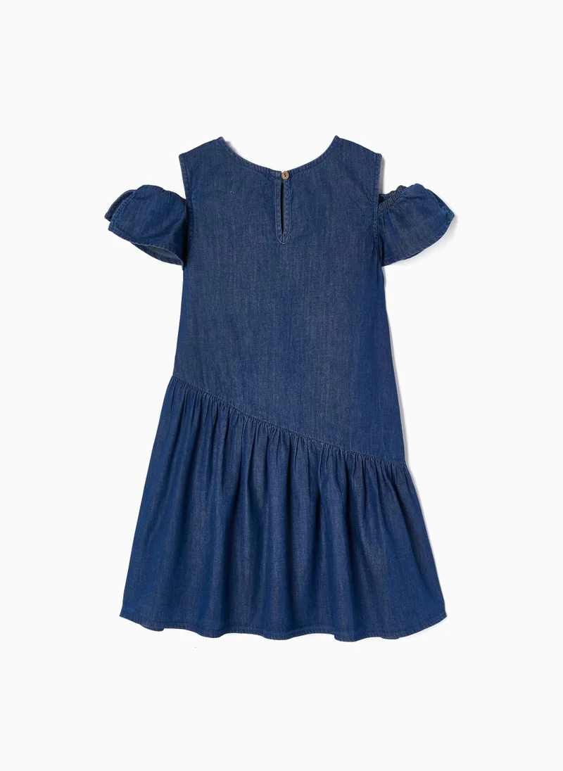 زيبي Denim Dress for Girls