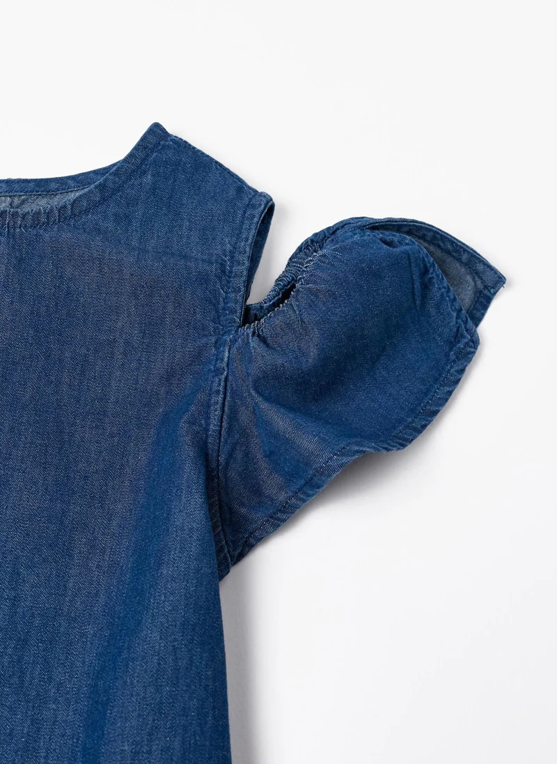 Zippy Denim Dress for Girls
