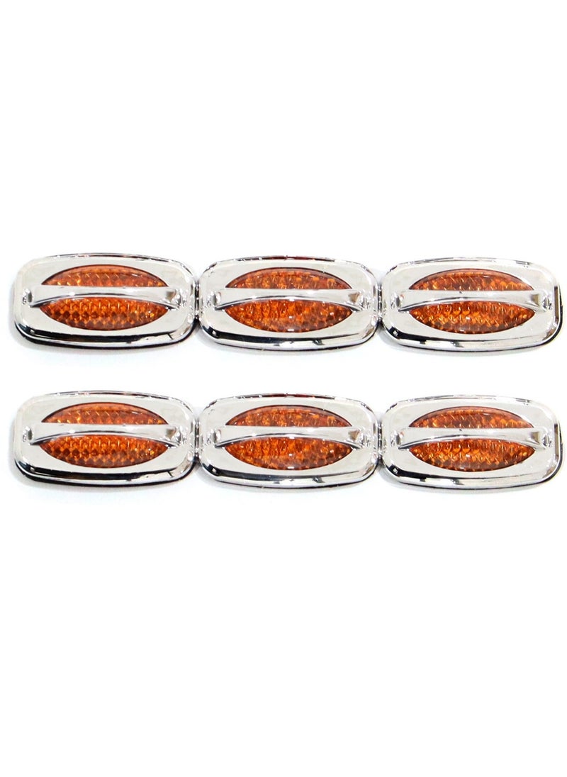 Al Khateeb Universal Car Door Protectors Bump Stop Door Edge Guard Strip Dent Reflectors Clip 