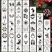 CH HAICHENG 50 PCS Christmas Painting Stencils Reusable Christmas Stencils for Painting on Wood Rocks Canvas Fabric Glass Pottery 4x4 Inch - Image 2