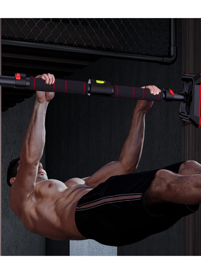 Halamine Indoor horizontal bar, adjustable pull-up bar, wall-mounted pull-up bar with locking and adjustable width, 96-135CM - Image 5