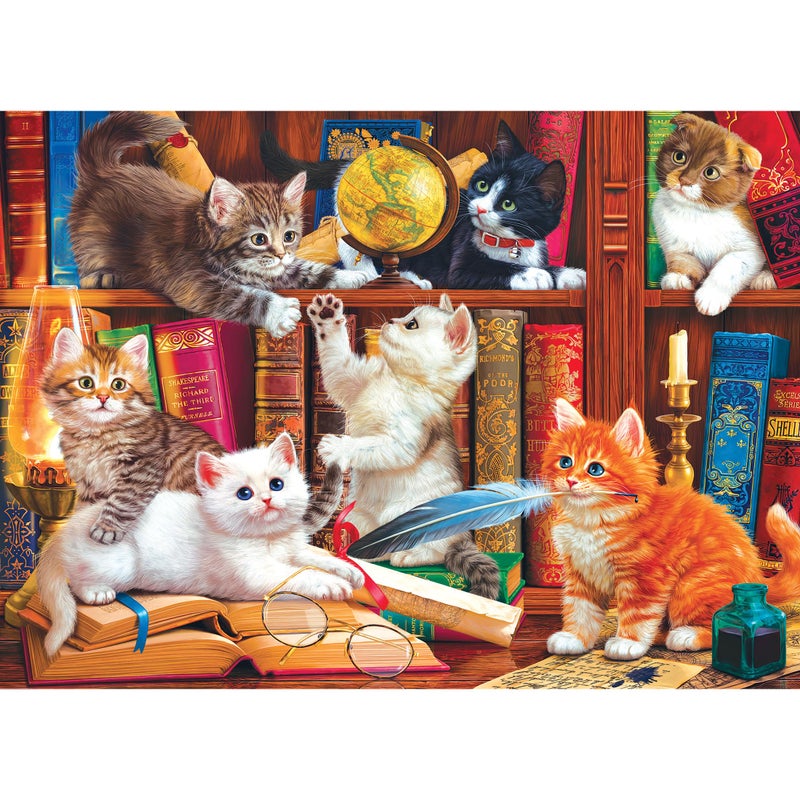 CrazArt RoseArt Kodak Premium Library Mischief 1000 Piece Jigsaw Puzzle for Adults - Image 2