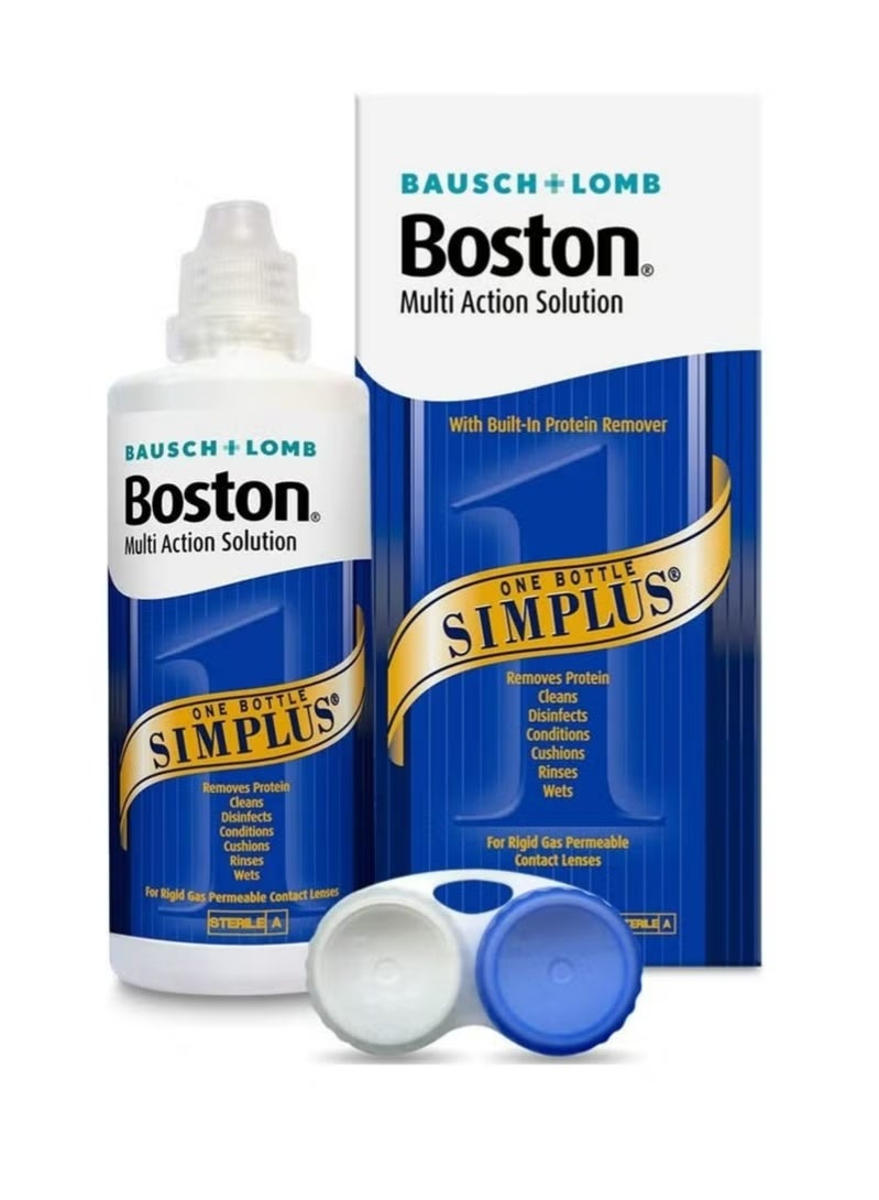 بوستون محلول العدسات اللاصقة متعدد الاستخدامات من بوش + لومب سيمبلس، 120 مل مع علبة العدسة - Image 2