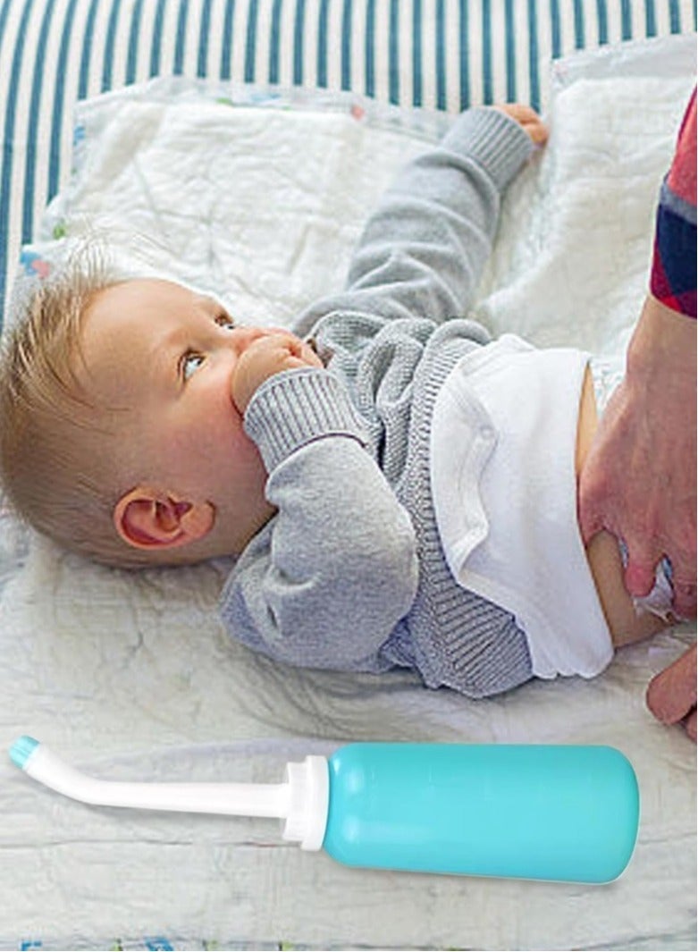 SAHHAHOME Handheld Bidet Bottle, Portable Travel Bidet with Dual Nozzles, 500ml, Sealing Ring, for Toilet Hygiene, Postpartum Care and Baby Care, Green - Image 3