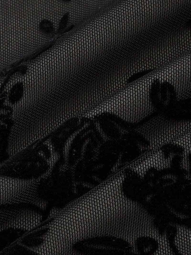 Verdusa Women's Mini Dress Floral Spaghetti Strap Mesh Short Dresses Going Out Sundress Y2k Gothic Clothes Black Multi X-Large - Image 2