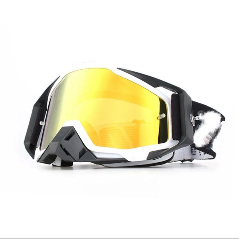 Lista Motorcycle Racing MTB Sports Goggles Moto Atv Dirt Bike Motocross Windproof Glasses snow boarding (white) - Image 1