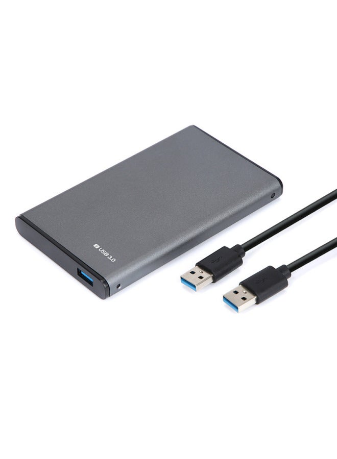 صندوق القرص الصلب المعدني مناسب للقرص الصلب الميكانيكي ذو الحالة الصلبة SSD مقاس 2.5 بوصة USB3.0 عالي السرعة صندوق القرص الصلب المحمول الخارجي - اللون: U25K30-رمادي - Image 3