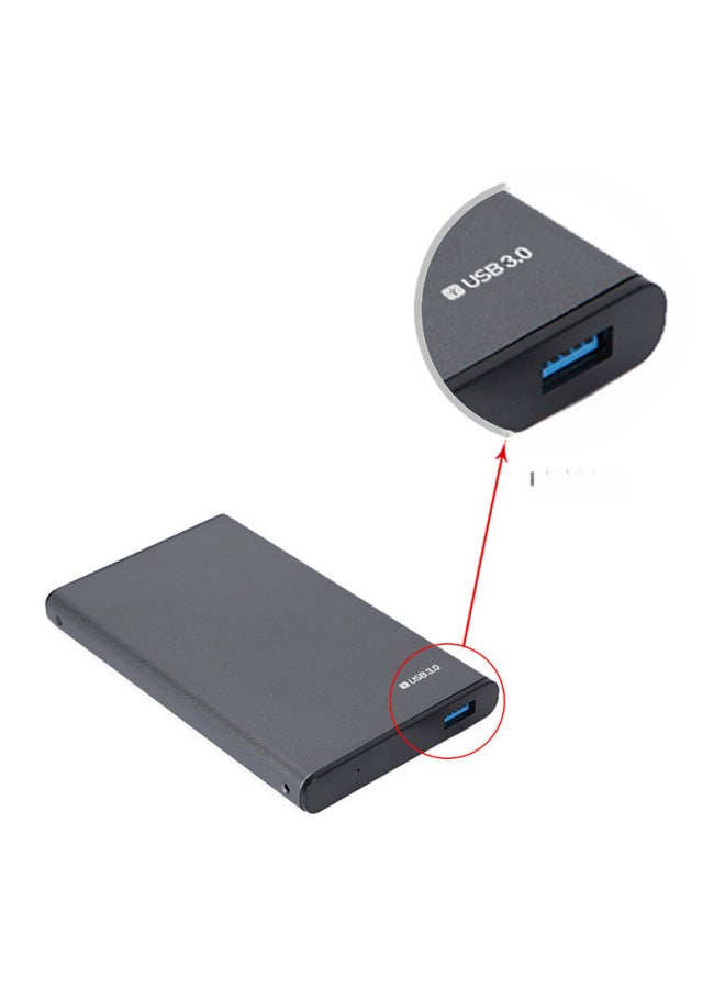 صندوق القرص الصلب المعدني مناسب للقرص الصلب الميكانيكي ذو الحالة الصلبة SSD مقاس 2.5 بوصة USB3.0 عالي السرعة صندوق القرص الصلب المحمول الخارجي - اللون: U25K30-رمادي - Image 4