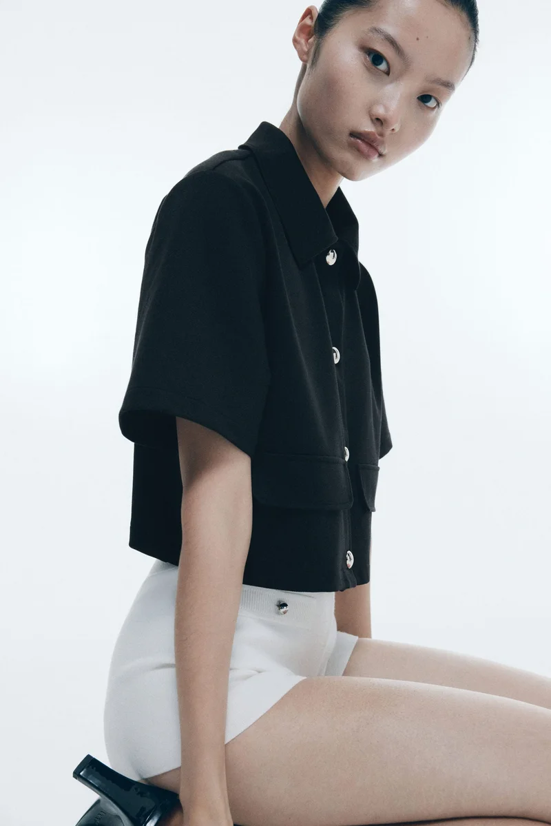 H&M Bouclé jersey cardigan