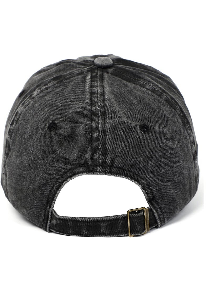 موردلي قبعة بيسبول DAD MOM مطرزة من القطن بمقاس قابل للتعديل قبعة سادة قبعة بيسبول مغسولة عتيقة للرجال والنساء للأنشطة الخارجية في جميع المواسم - Image 4