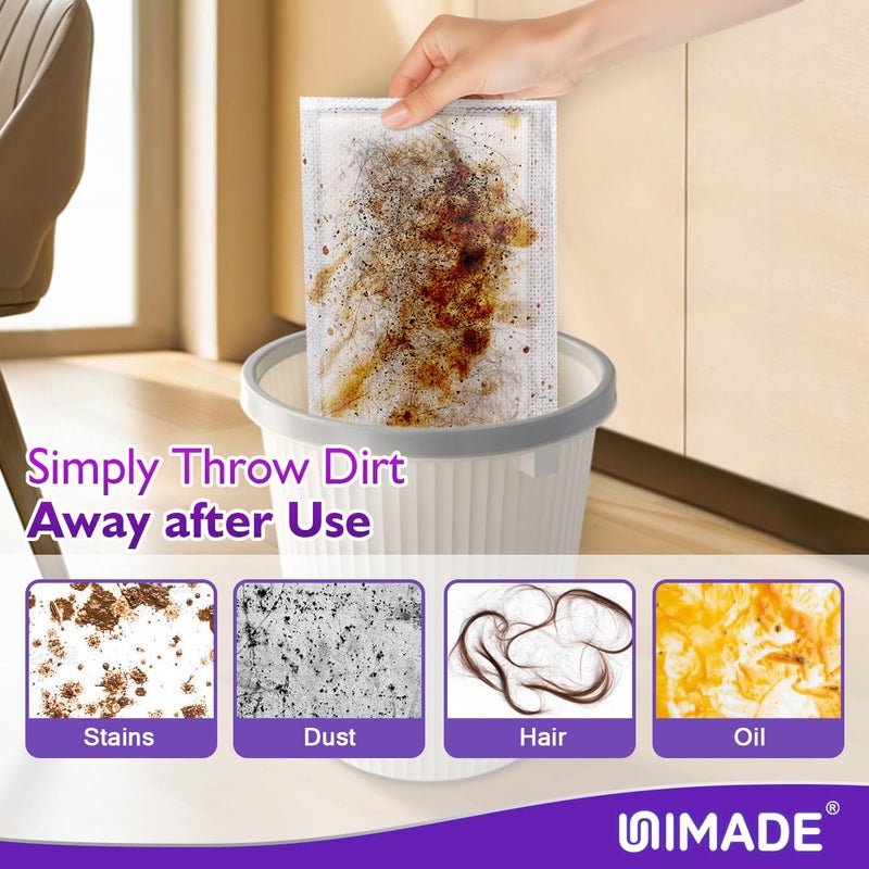 UNIMADE 100 Count Mop Pad Refill Compatible with Swiffer WetJet, Disposable Multi-Layers Mopping Pads for All Hard Surface, Especially Hardwood Floor, Super Absorbent Spray Mopping Pad Refills - Image 4