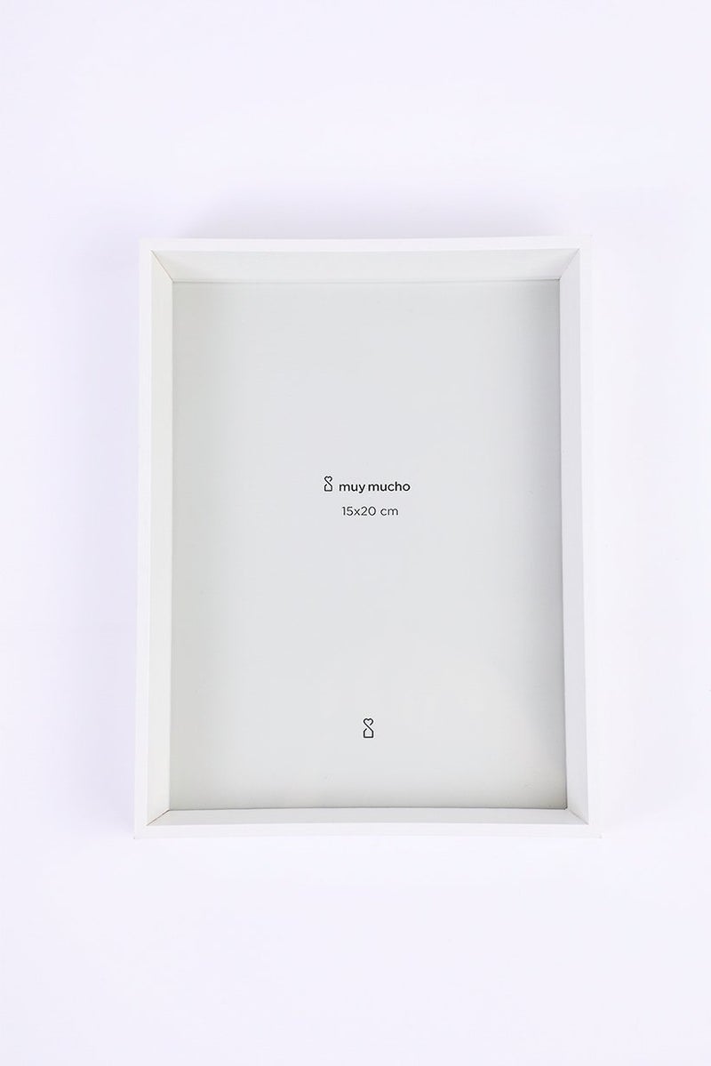 Muy Mucho Photo Frame 15 L x 20 H x 4 W cm, White  - Image 1