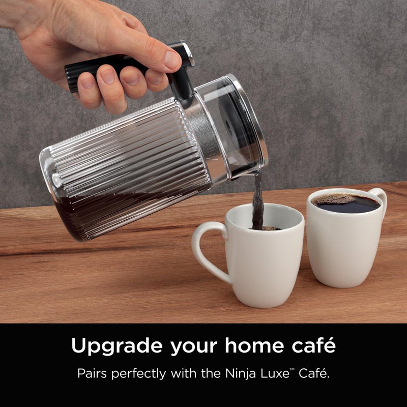 Ninja Luxe CafÃ© 28 oz. Shareable Pitcher, for Espresso and Coffee, Glass Carafe, Hot or Iced, Espresso Machine Accessories, XSKSHRBLEPTCHR - Image 5