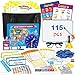 SkilLify Pretend Play Teacher Set for Kids Classroom Role Playset with Whiteboard Magnetic Numbers Alphabet Posters USA Maps Money Games Teacher Supplies Educational Toys Gift for Boys Girls - Image 2