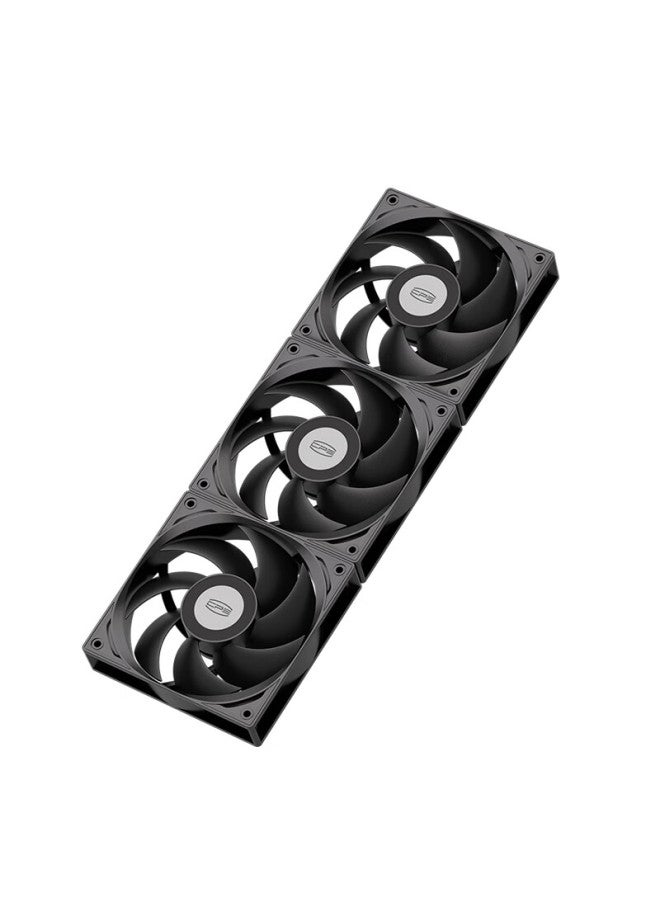 Pccooler F3 S120 Triple Pack Black 12cm Case Fans - Image 1