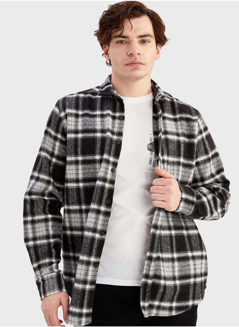 DeFacto Checked Regular Fit Shirt