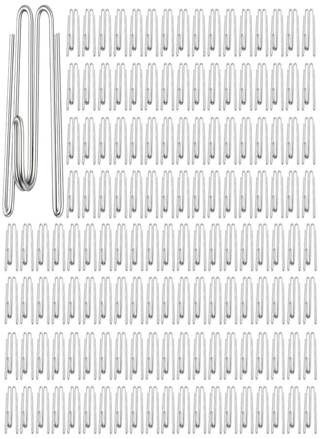 SHENLIU 150 Pcs Stainless Steel Curtain Pleat Hook, Drapery Hooks Traverse Pleater, Drapery Clasp and Pin, Curtain Pleater Tape Hook, 2 Prongs Pinch Pleat Clips Hooks for Window Door Bathroom Curtains - Image 1