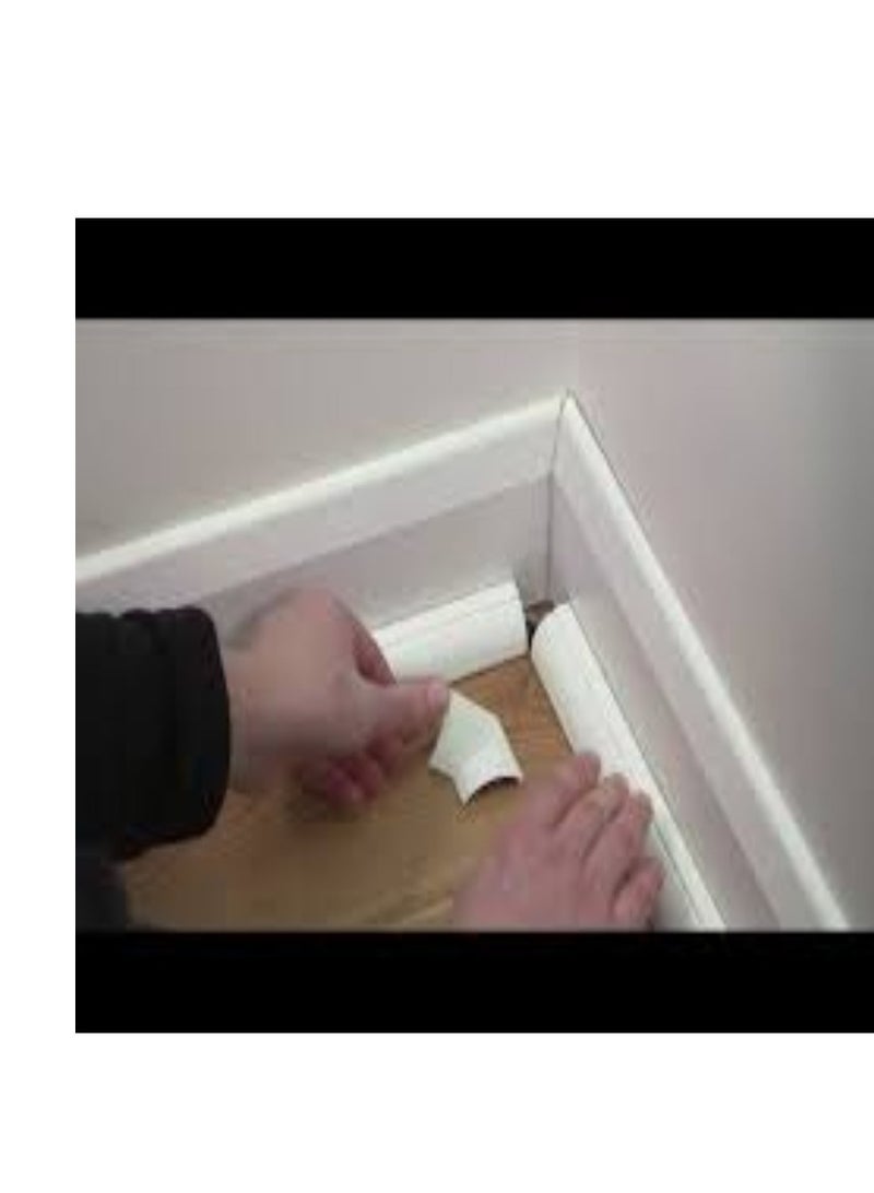KNP KNP PVC Floor Trunking 14mm x 48mm is a Practical and Durable Solution for Organizing and Protecting Electrical Cables and Wires On Floors.  - Image 4