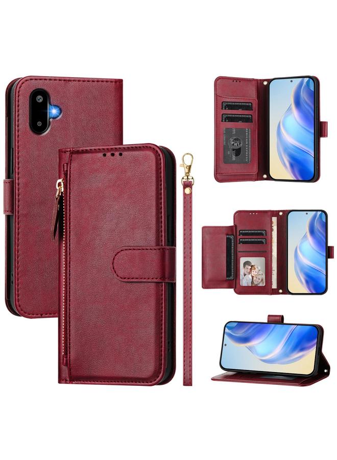 S-TOP Case For Samsung Galaxy M06 5G / F06 5G Multi-Card Slots Zipper Wallet Leather Phone Case - Image 1