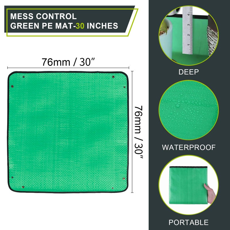 Azureblue 30" X 30" Large Plant Repotting Mat for Indoor Plants Potting Soil, Foldable Waterproof Plant Repotting/Potting Tray, Potting Mat for House Plants Succulents Gardening Tools Gifts for Gardener - Image 2