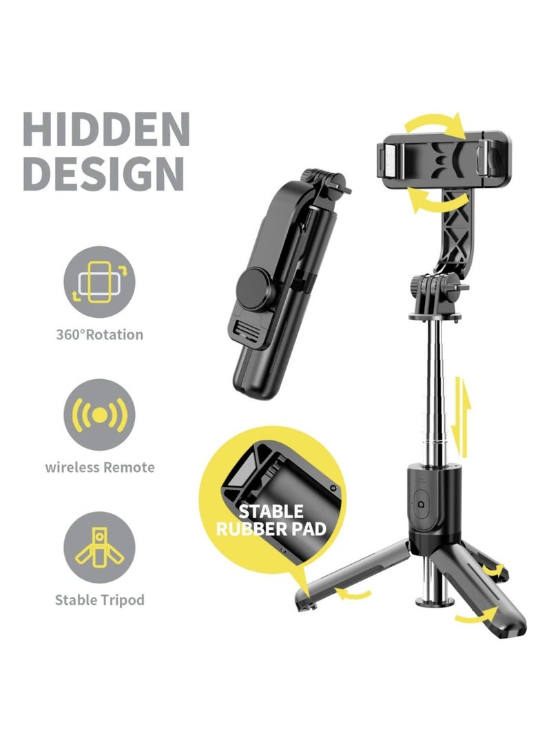 ELTRAZONE selfie stick Mini Fashion Selfie Stick Tripod Stand Multi-functional Compact Bluetooth Selfie Stick with Non-Slip Tripod, Compatible with Mi/Iphone/Oppo/Vivo/OnePlus/Samsung for Travel Online Class O - Image 2