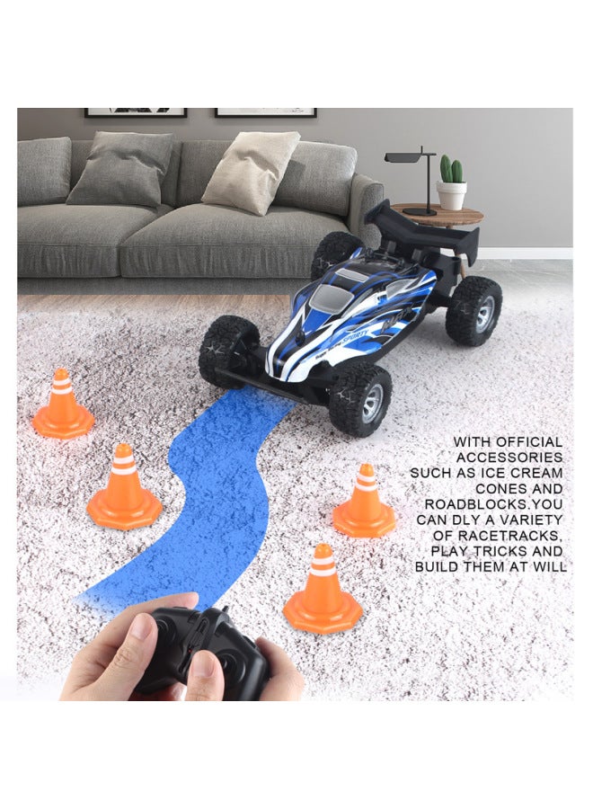 High Speed Remote Control Car Toy PVC Car Shell Cross Border Kids Boy Racing Car Climbing Car Toy Gift-Colors:8166 Blue 【charging Version】 Remote Control Racing - Image 4
