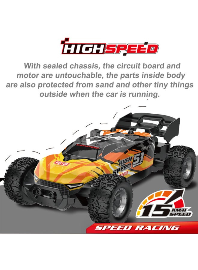 High Speed Remote Control Car Toy PVC Car Shell Cross Border Kids Boy Racing Car Climbing Car Toy Gift-Colors:8166 Blue 【charging Version】 Remote Control Racing - Image 3