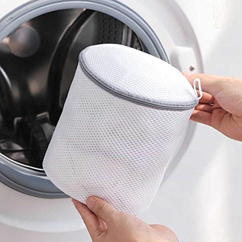 NHSK Enterprise NHSK ENTERPRISE Mesh laundry bags Washing Bag with zip lock use for home traveling camping Durable Delicates Bag for Washing Machine for Socks Bra Mask Underwear Travel Storage Bag4 pcs  - Image 3