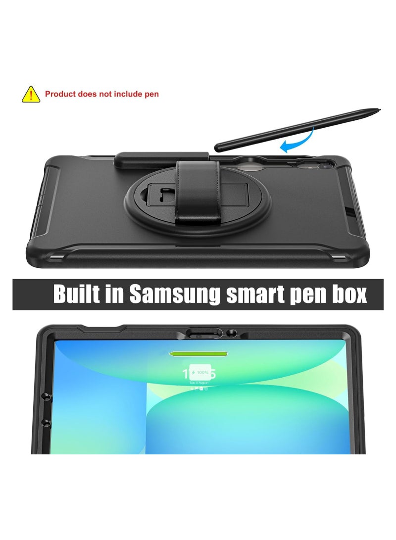 عام "حافظة أطفال لوحي جالاكسي تاب S10 FE 2025/S9 FE 2023 مقاس 10.9 بوصة - غطاء متين مضاد للصدمات مع حامل دوار 360 درجة ورباط يدوي للحماية من السقوط" - Image 4