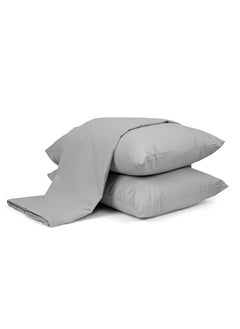 Home of linens طقم ملاءات مسطحة رمادي 180×260  - Image 1