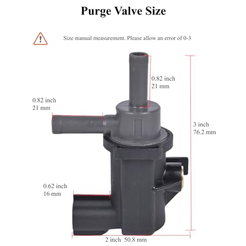 PANNUOSCS Vacuum Vapor Canister Purge Valve Solenoid Fit for 2004 2005 2006 2007 2008 Toyota Corolla/Highlander/Sienna/Avalon Vapor Canister Purge Solenoid for 3.0L 3.3L 3.5L Replace#90910-12259 - Image 2