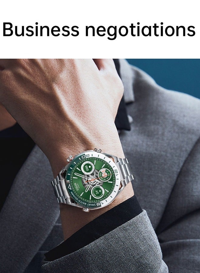 رولستيمي الساعات الذكية للرجال النساء متوافق مع هواتف آيفون أندرويد ، 1.53 " ساعة ذكية بلوتوث دعوة جهاز تعقب للياقة البدنية مع متعددة الرياضة مراقب معدل ضربات القلب عداد الخطى النوم المقتفي - Image 2