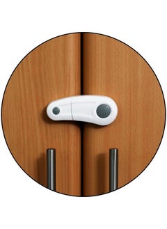 Safe-O-Kid Safe O Kid Durable Elegant Child Safety Cabinet Lock Grey Pack Of 2  - Image 2