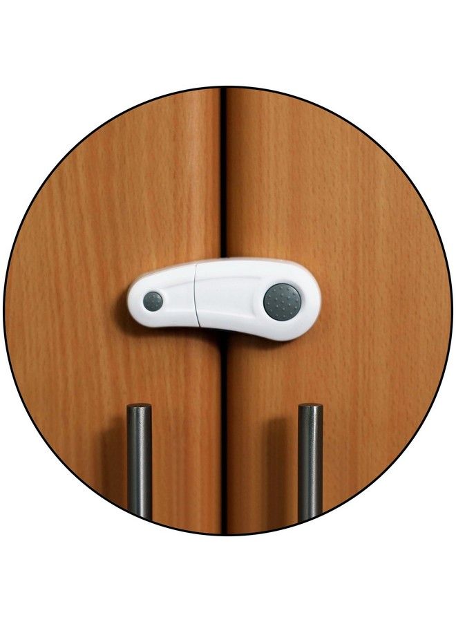 Safe-O-Kid Safe O Kid Durable Elegant Child Safety Cabinet Lock Grey Pack Of 2 - Image 1