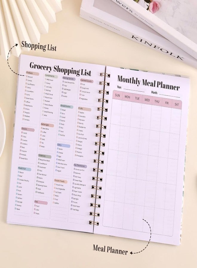 icceemee Undated Weekly Monthly Planner with Tabs, Hardcover Weekly and Monthly Calendar Planner Daily Planner with Tabs, Student Teacher School Family Planner (white, Large Size) - Image 2