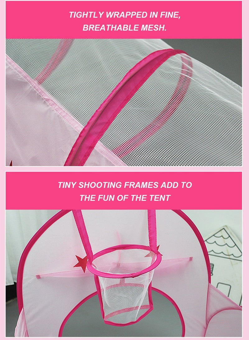 MaBaby 3pc Kids Play Tent  with Ball Pit, Crawl Tunnel, Princess Tents for Toddlers, Baby Space World Playhouse Toys, Boys Indoor& Outdoor Play House, Perfect Kid’s Gifts - Image 5