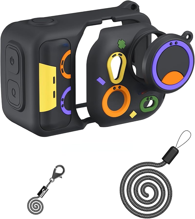 Insta360 Go Ultra Shockproof Silicone Case Detachable Cover With Lanyard Black - Image 2