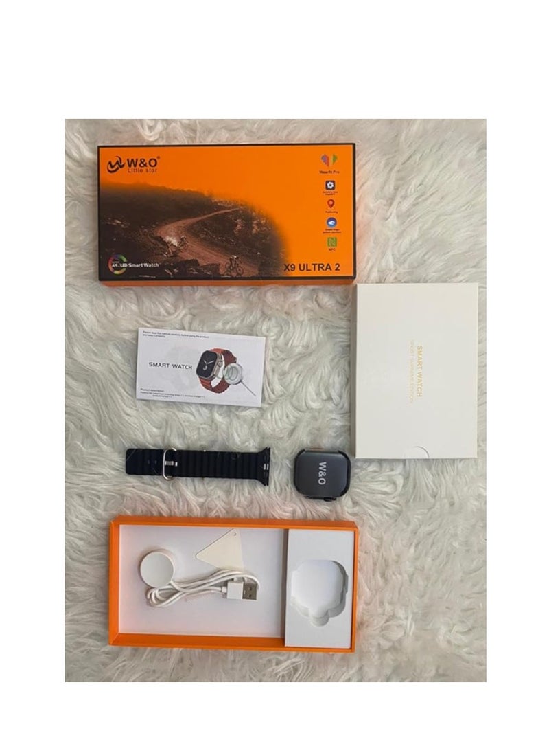 X9 ULTRA 2 Series 9 Wearfit Pro (2024) SmartWatch 2.2 Inch SUPER AMOLED Display 480X320 Open AI Chat GPT GPS NFC Bluetooth V5 Call Wireless Charger